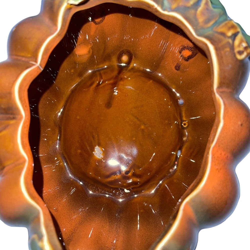 Thanksgiving Fall Ceramic Pumpkin Gravy Boay Handle Spout Heavy - Picture 8 of 10